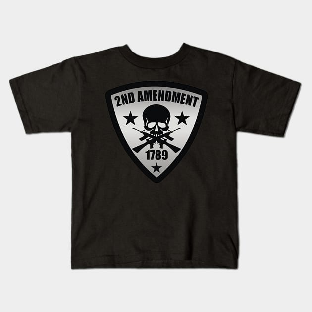 2nd Amendment Kids T-Shirt by  The best hard hat stickers 